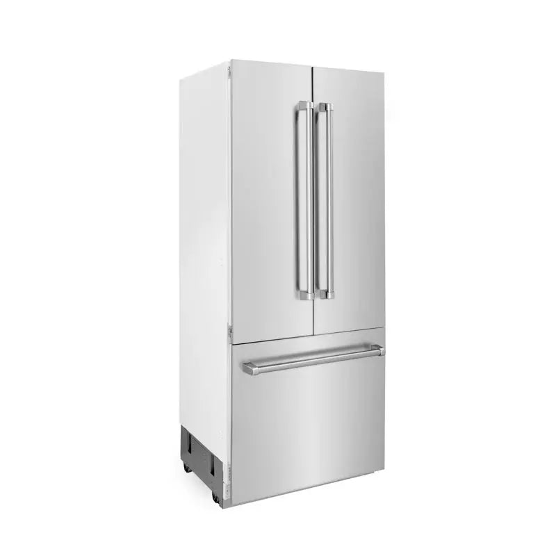 ZLINE 36" 19.6 Cu. Ft. Built-In 3-Door French Door Refrigerator with Internal Water and Ice Dispenser | Fridge.com