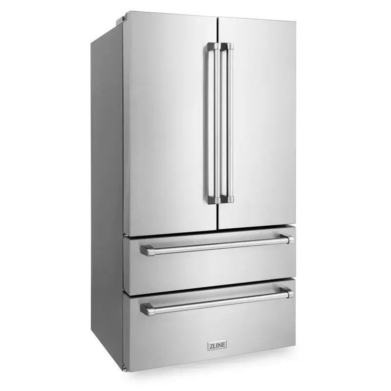 ZLINE 36" 22.5 Cu. Ft 4-Door French Door Refrigerator with Ice Maker | Fridge.com