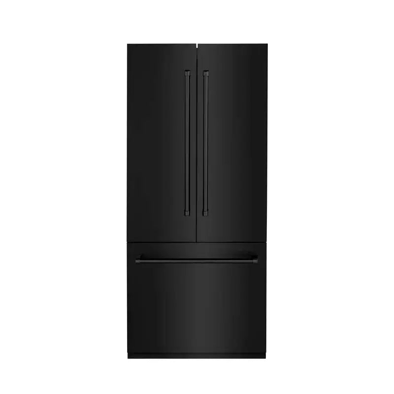 ZLINE 36" Refrigerator with Internal Water and Ice Dispenser in Black Stainless Steel | Fridge.com