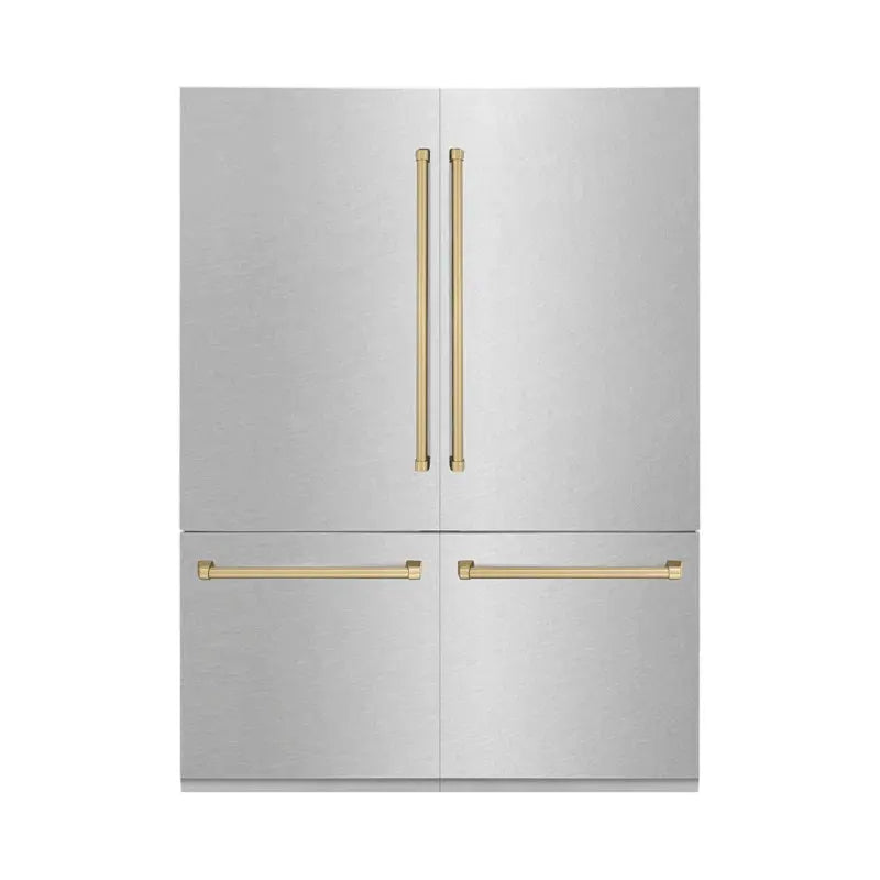 ZLINE 60" Autograph Edition 32.2 Cu. Ft. Built-In 4-Door French Door Refrigerator | Fridge.com