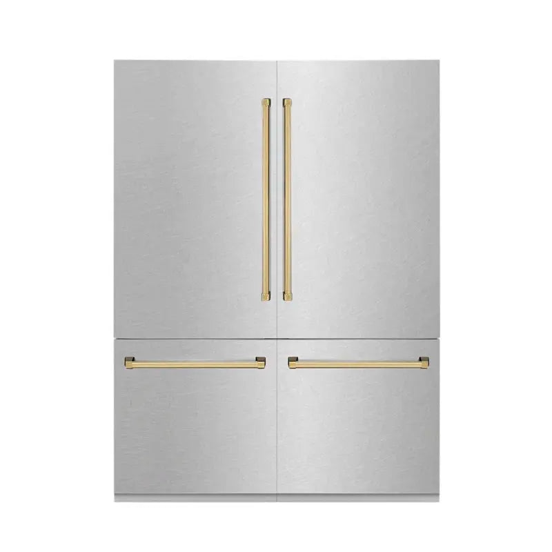 ZLINE 60" Autograph Edition 32.2 Cu. Ft. Built-In 4-Door French Door Refrigerator | Fridge.com