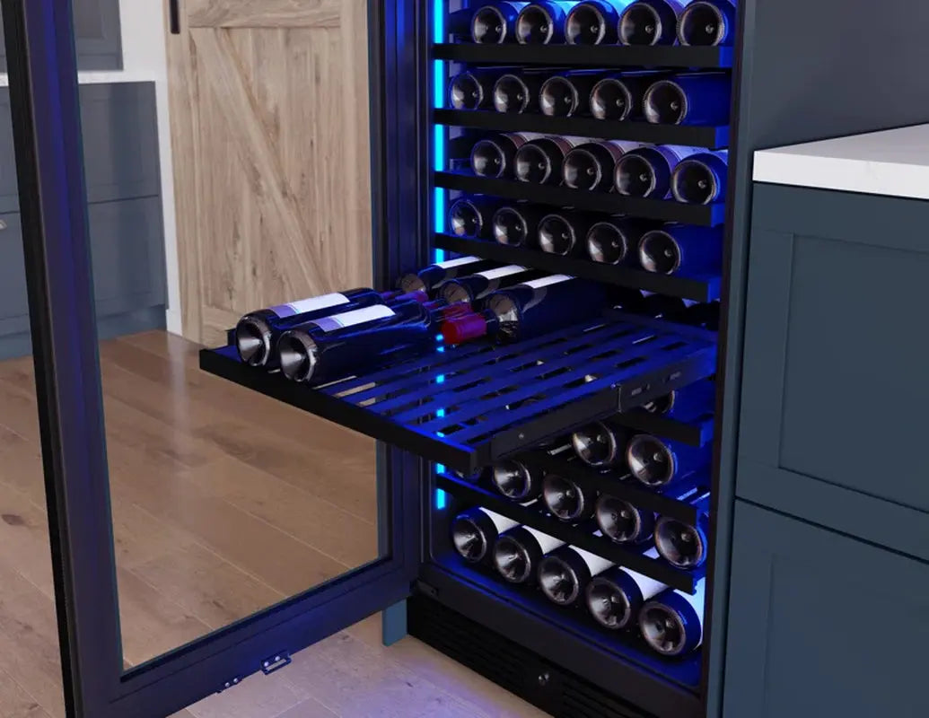 Zephyr Presrv 24 In. 132-Bottle Dual Zone Full Size Panel Ready Wine Cooler | Fridge.com