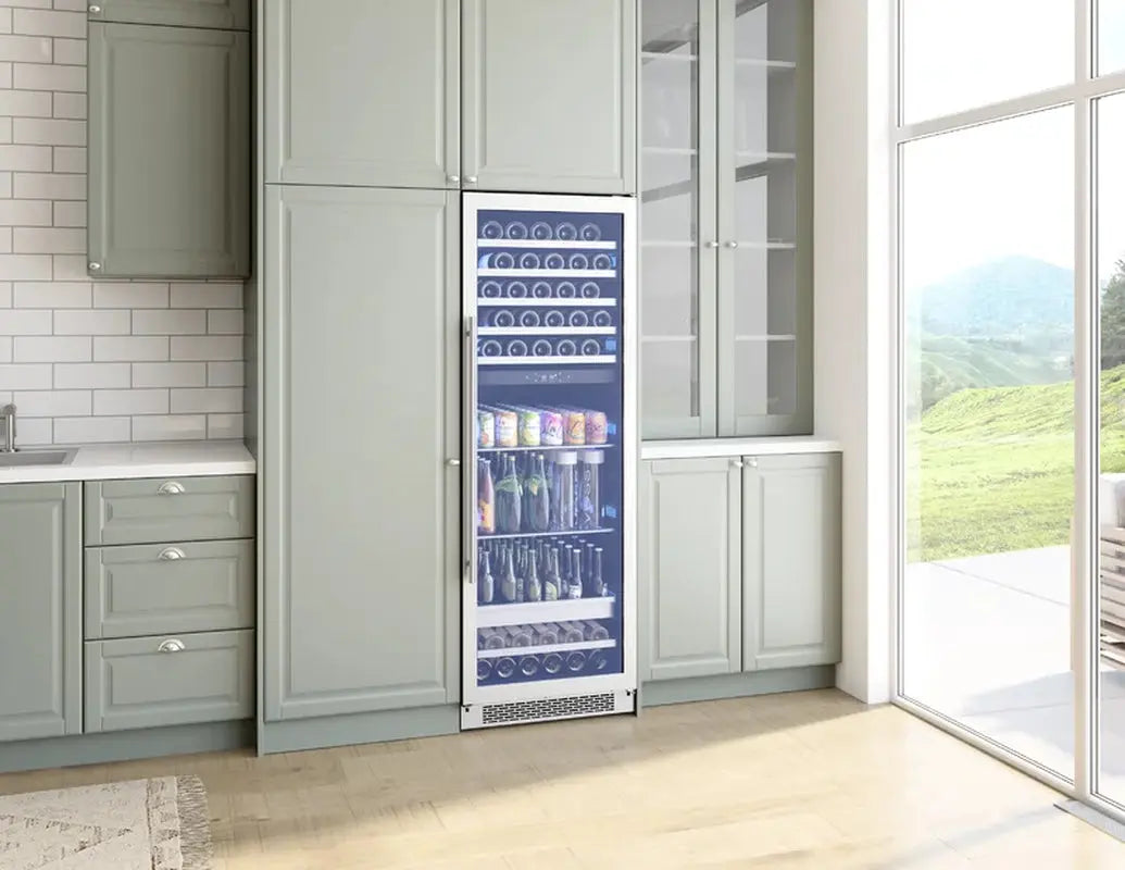 Zephyr Presrv 24 In. 59-Bottle 161-Can Dual Zone Wine and Beverage Cooler | Fridge.com