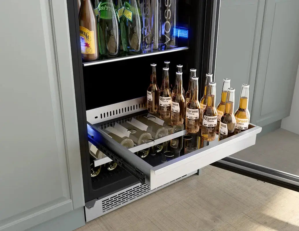 Zephyr Presrv 24 In. 59-Bottle 161-Can Dual Zone Wine and Beverage Cooler | Fridge.com