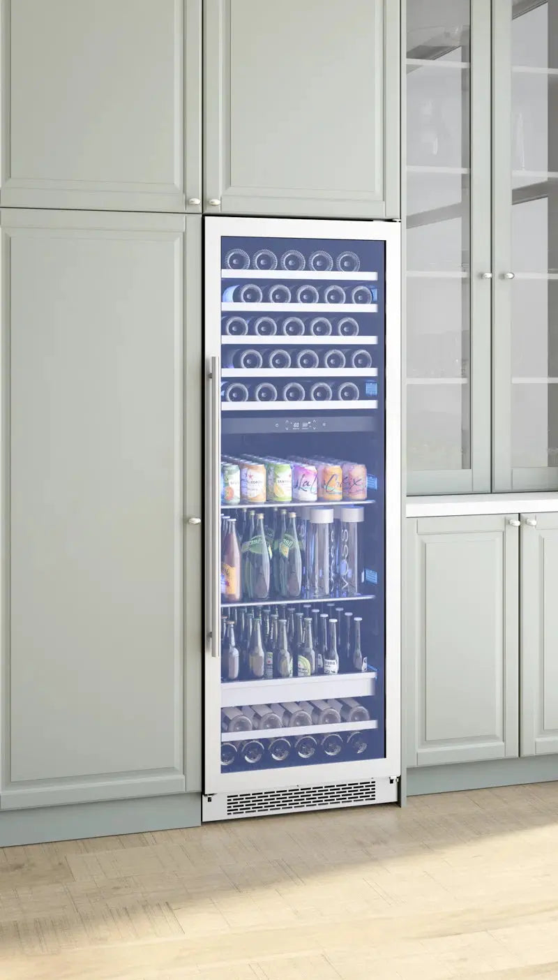 Zephyr Presrv 24 In. 59-Bottle 161-Can Dual Zone Wine and Beverage Cooler | Fridge.com