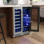 Zephyr Presrv 24" 21-Bottle and 64-Can Dual Zone Wine and Beverage Cooler | Fridge.com