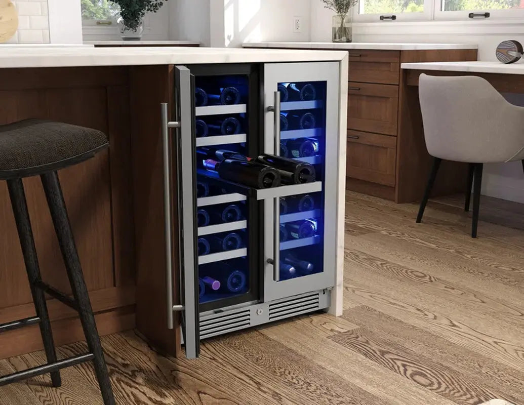 Zephyr Presrv 24" 42-Bottle Dual Zone Wine Cooler | Fridge.com