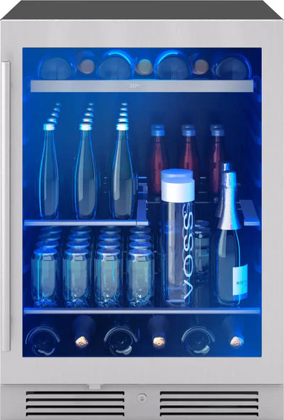 Zephyr Presrv 24" 7-Bottle and 108-Can Single Zone Beverage Cooler | Fridge.com