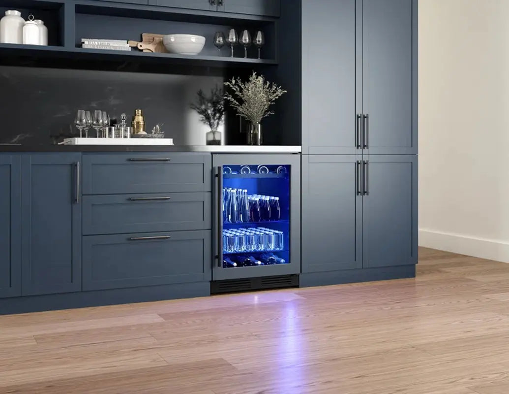 Zephyr Presrv 24" 7-Bottle and 108-Can Single Zone Panel-Ready Beverage Cooler | Fridge.com