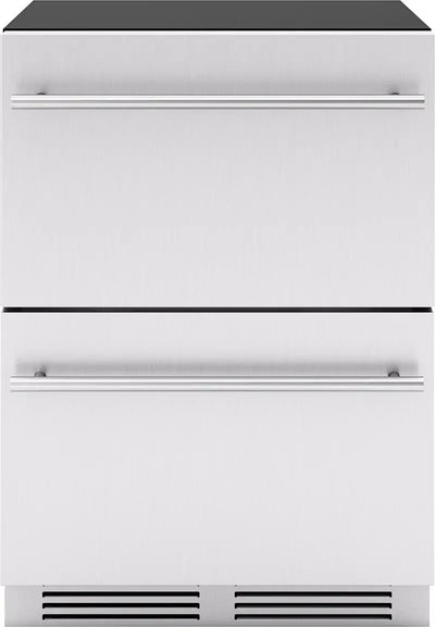 Zephyr Presrv 24" Stainless Steel Built-In Single Zone Refrigerator Drawers | Fridge.com