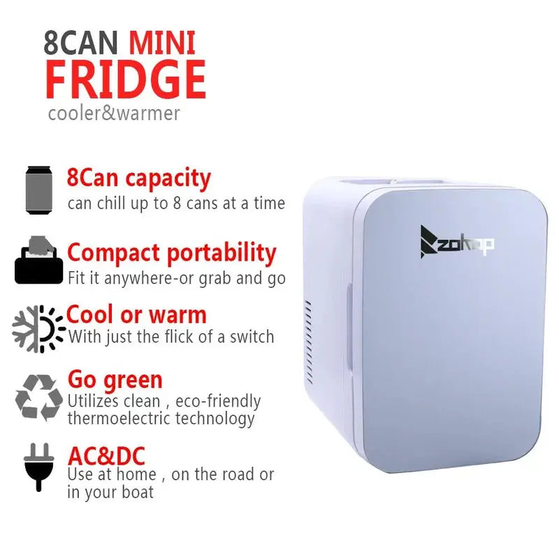 Zimtown 0.21 Cubic Feet Portable Freestanding Mini Fridge | Fridge.com