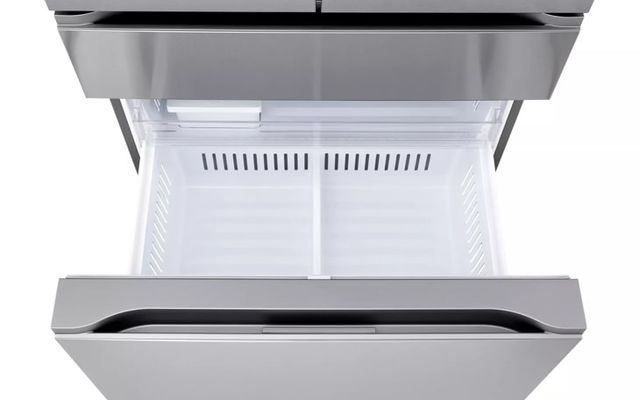 Refrigerator drawer with bins and shelves