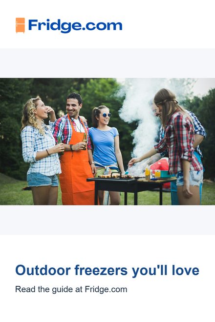 Outdoor freezers youll love — a Fridge.com pin