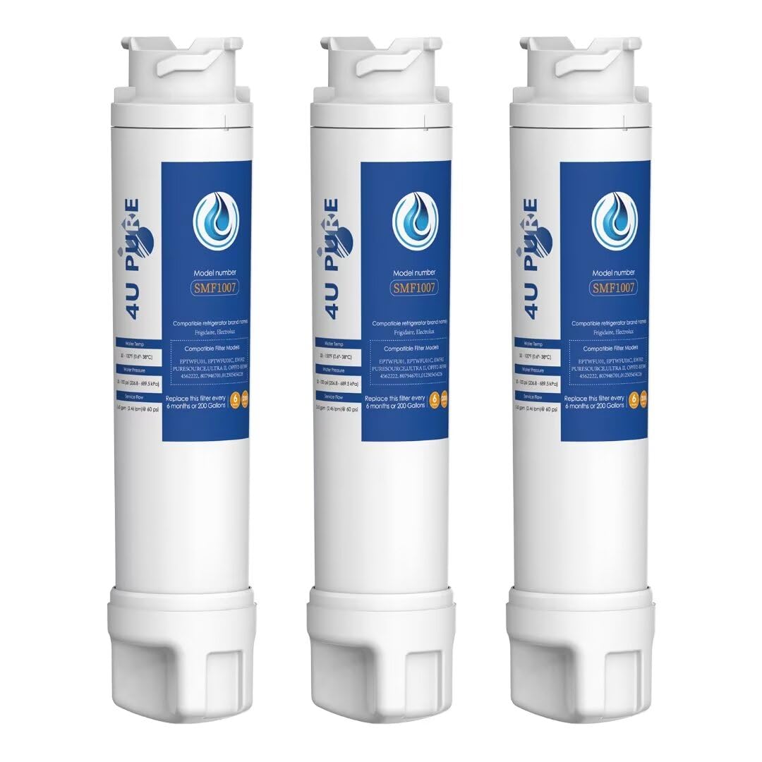 EPTWFU01 Water Filter Replacement, Compatible with Frigidaire EPTWFU01, Рurе Sоurсе Ultra II, EWF02, 012505454226, 4562222, Pack of 3 | Fridge.com