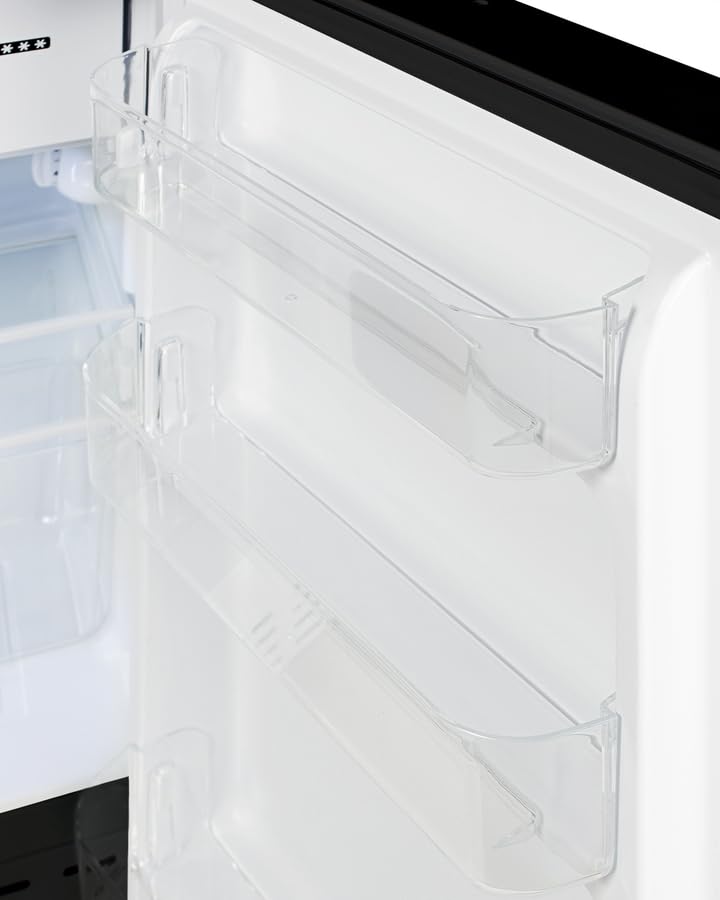 Accucold 20" Refrigerator - Freezer, Built-In, Undercounter, Breakroom, General Purpose, 2.68 cu.ft. Capacity, ADA Compliant, Black - ADA302BRFZLHD (Left Handed Door Swing) - View 5 | Fridge.com