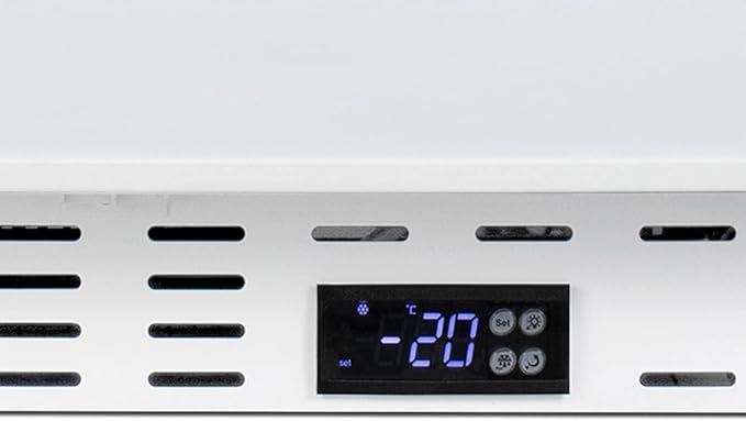 Summit Appliance Ada305af 20 Inch Wide Built-In Vaccine All-Freezer, ADA Compliant, Built-In Capable, Factory-Installed Lock, Adjustable Digital Thermostat, 3 Inch Thick Door, Manual Defrost, White - View 5 | Fridge.com