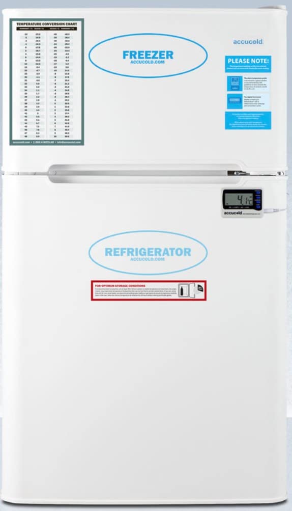 Summit Appliance Accucold By Summit 3.2 Cubic Feet Freestanding Mini Fridge With Freezer - View 2 | Fridge.com
