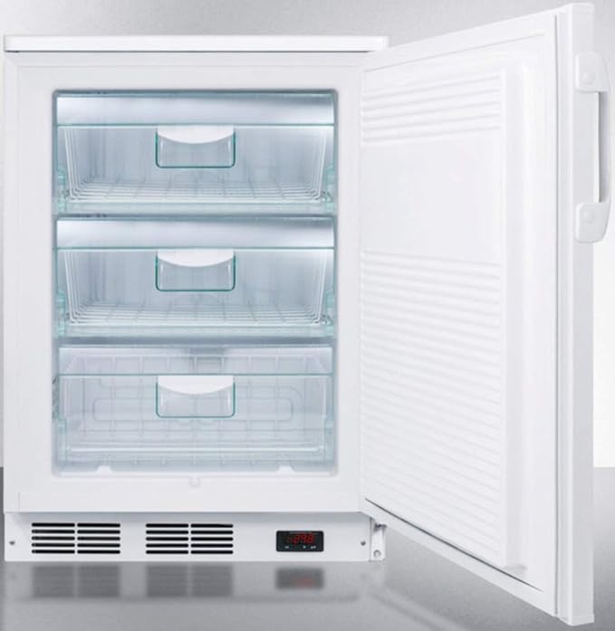 Summit VT65 Upright Freezer, White - View 3 | Fridge.com