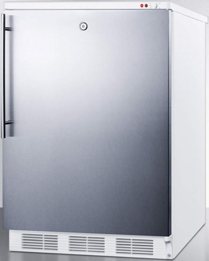 Summit VT65MLSSHV Upright Freezer, Stainless Steel - View 2 | Fridge.com