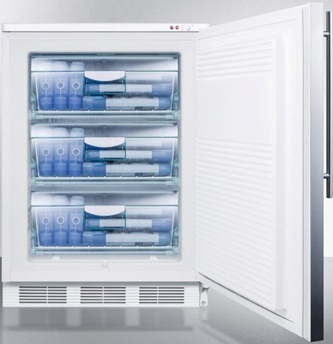 Summit VT65MLSSHV Upright Freezer, Stainless Steel - View 4 | Fridge.com
