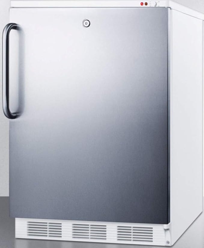 Summit VT65ML7BISSTB Upright Freezer, Stainless Steel - View 2 | Fridge.com