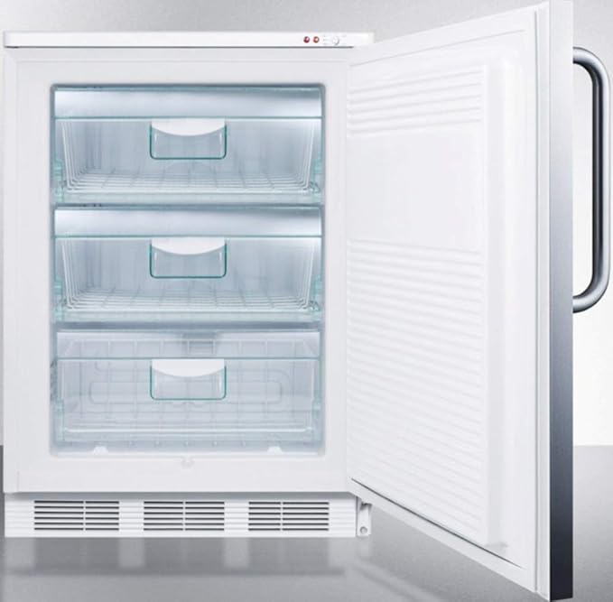 Summit VT65ML7BISSTB Upright Freezer, Stainless Steel - View 3 | Fridge.com