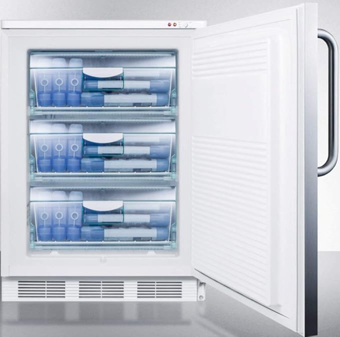Summit VT65ML7BISSTB Upright Freezer, Stainless Steel - View 4 | Fridge.com