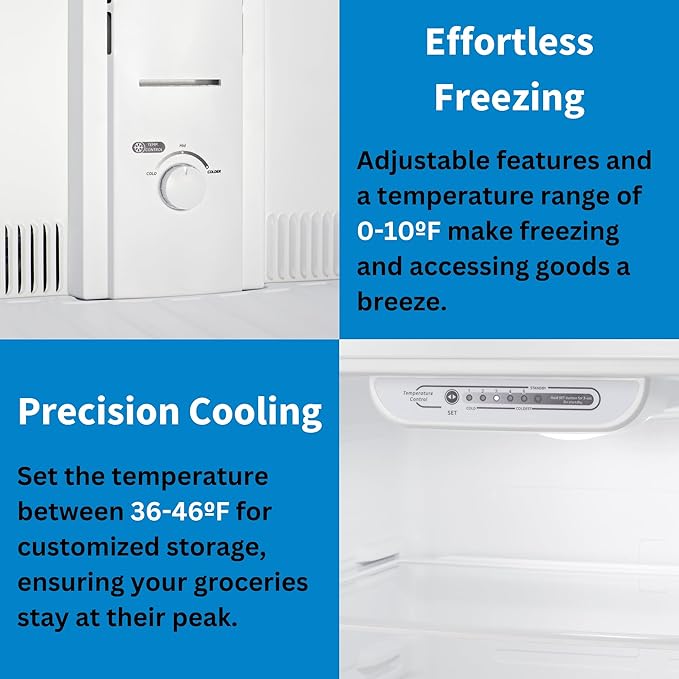 Summit 30” Top Mount Refrigerator-Freezer, White - CTR18W - View 3 | Fridge.com