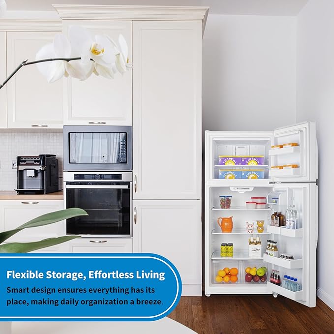 Summit 30” Top Mount Refrigerator-Freezer, White - CTR18W - View 4 | Fridge.com