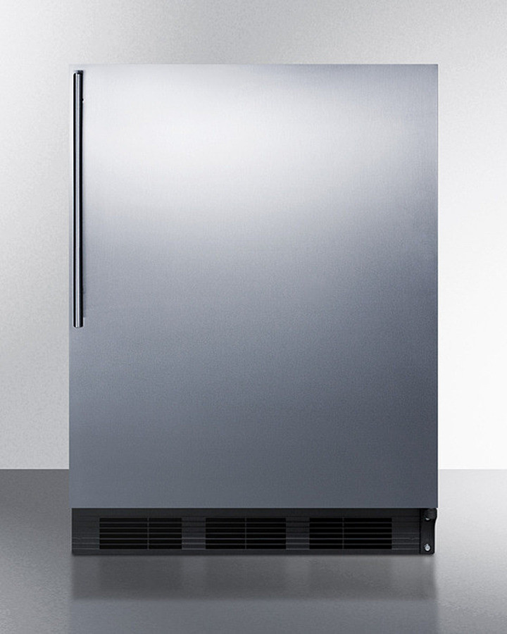 AccuCold 24 Inch Freestanding/Built In Undercounter Counter Depth Compact All-Refrigerator FF6BKBI7SSHV | Fridge.com