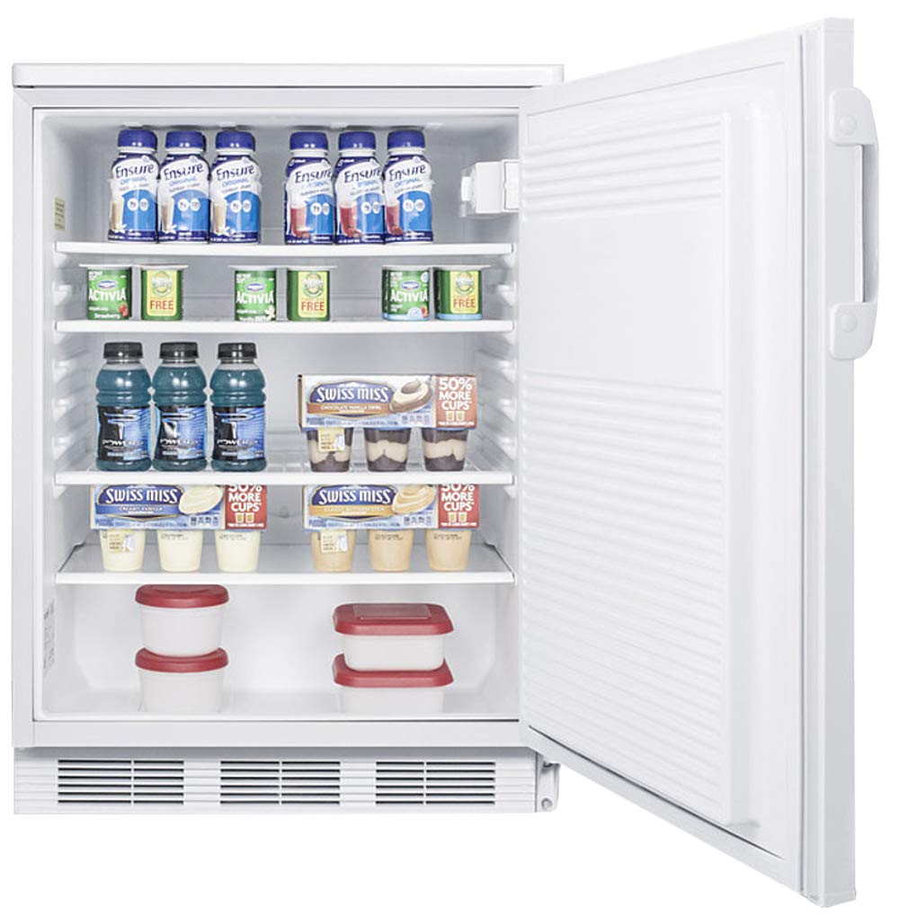 Accucold 24 Inch Built In Undercounter Counter Depth Compact All-Refrigerator FF7LWBI - View 4 | Fridge.com
