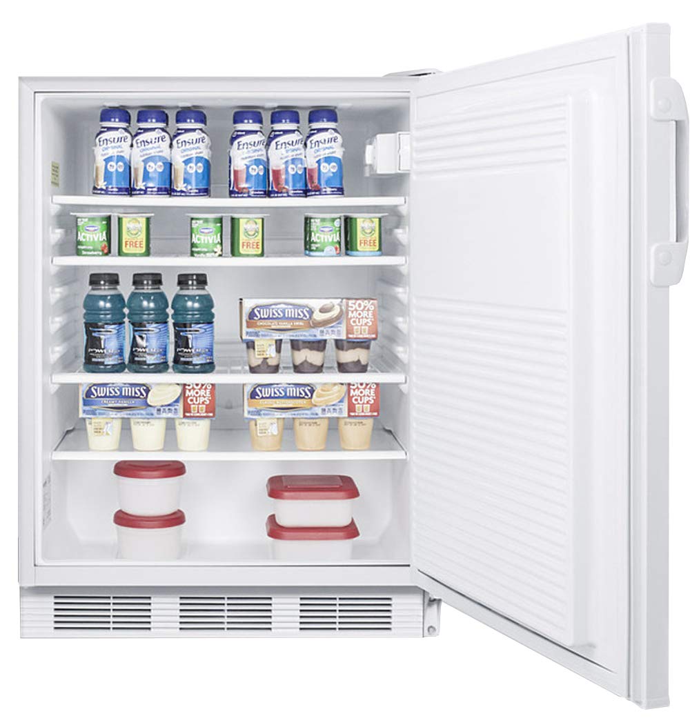 Accucold 24 Inch Built In Undercounter Counter Depth Compact All-Refrigerator FF7LWBIADA - View 4 | Fridge.com