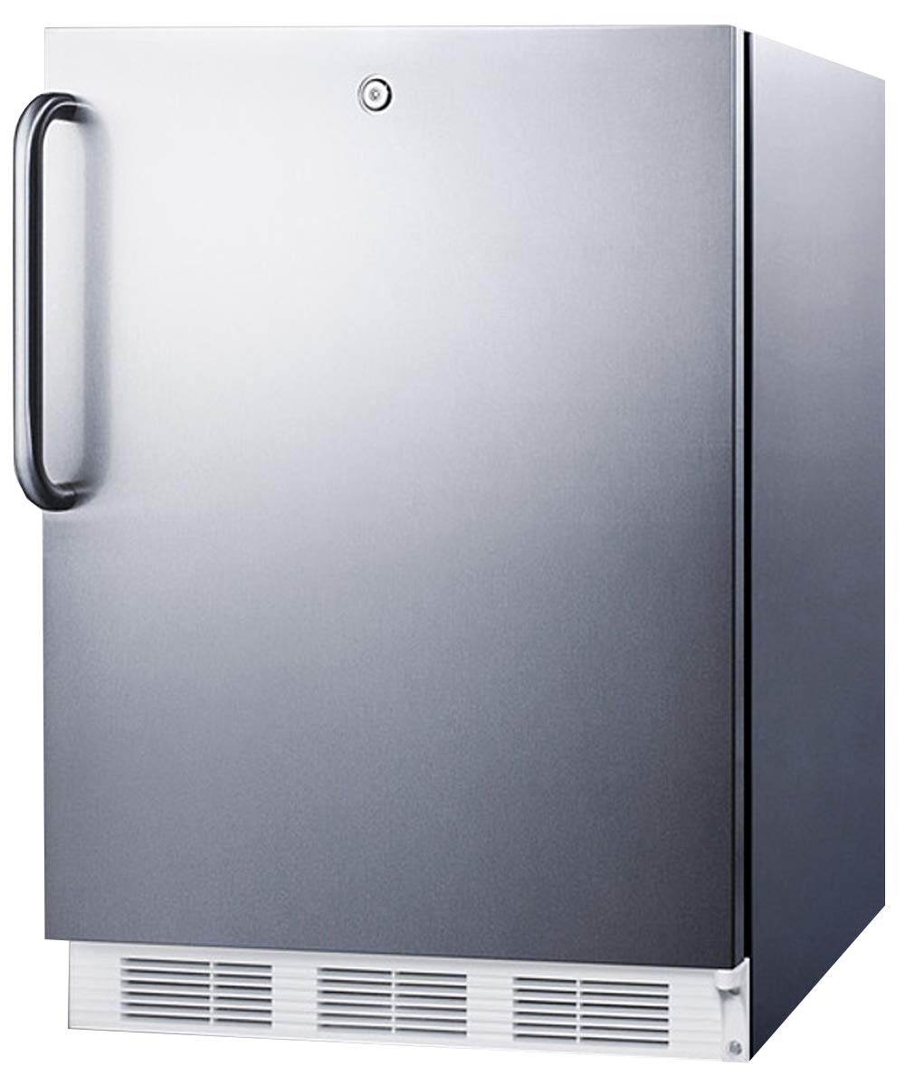 Accucold 24 Inch Freestanding/Built In Undercounter Counter Depth Compact All-Refrigerator FF7LWCSSADA - View 2 | Fridge.com