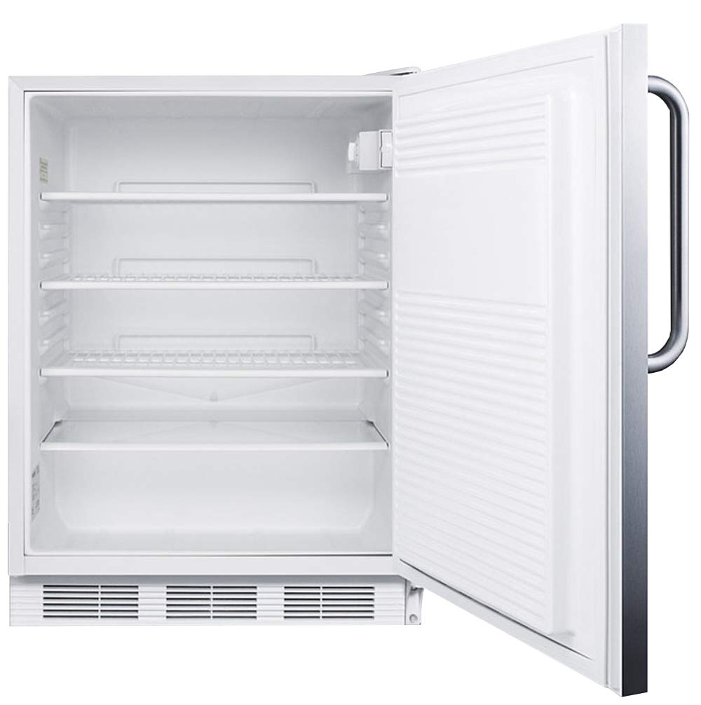 Accucold 24 Inch Freestanding/Built In Undercounter Counter Depth Compact All-Refrigerator FF7LWCSSADA - View 3 | Fridge.com