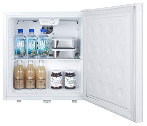 Summit Appliance FFAR23L Accucold 19" Wide Compact All-Refrigerator; Automatic Defrost; Factory-Installed Lock; Internal Fan Cooling; 1.7 cu.ft Capacity; LED Lighting; Adjustable Thermostat; White - View 5 | Fridge.com