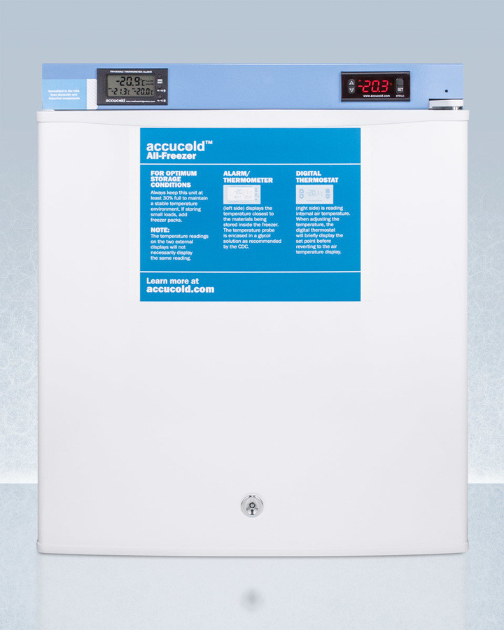 AccuCold 19" Compact Upright Freezer FS24LMED2 — FIN-0019107 | Fridge.com