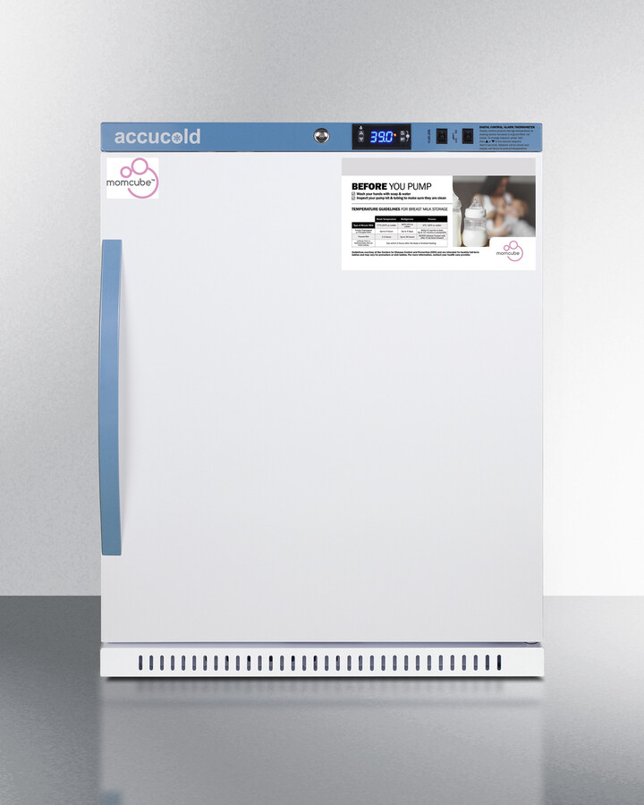 24 Inch momcube 24" Undercounter Compact All-Refrigerator — Accucold, model MLRS62BIADAMC