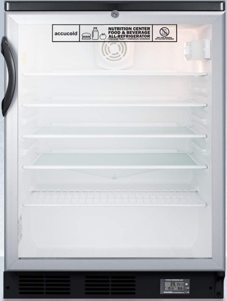 AccuCold 24 Inch Built In Refrigerator SCR600BGLBINZ — FIN-0010566 | Fridge.com