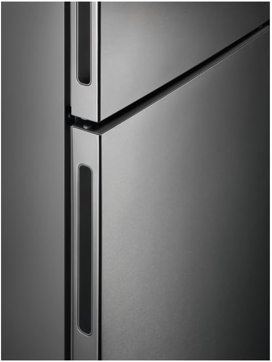 AEG RDB424E1AX Free-Standing Double Door Fridge 1434 mm/Freezer Top Capacity 205 L/Colour: Stainless Steel Silver Sides/Anti-Finger Stainless Steel Coating/Energy Class E | Fridge.com