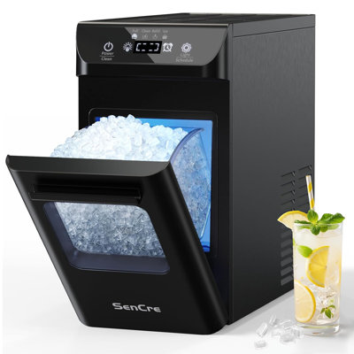 Nugget Ice Maker, 44 lbs per Day, Chewable Ice Maker with Self-Cleaning, Programmable Timer, One-Click Operation, Compact Countertop Ice Machine with | Fridge.com