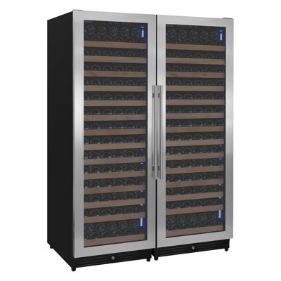 Allavino Allavino Reserva Series 326 Bottle 71" Tall Dual Zone Stainless Steel Side-by-Side Wine Refrigerator
