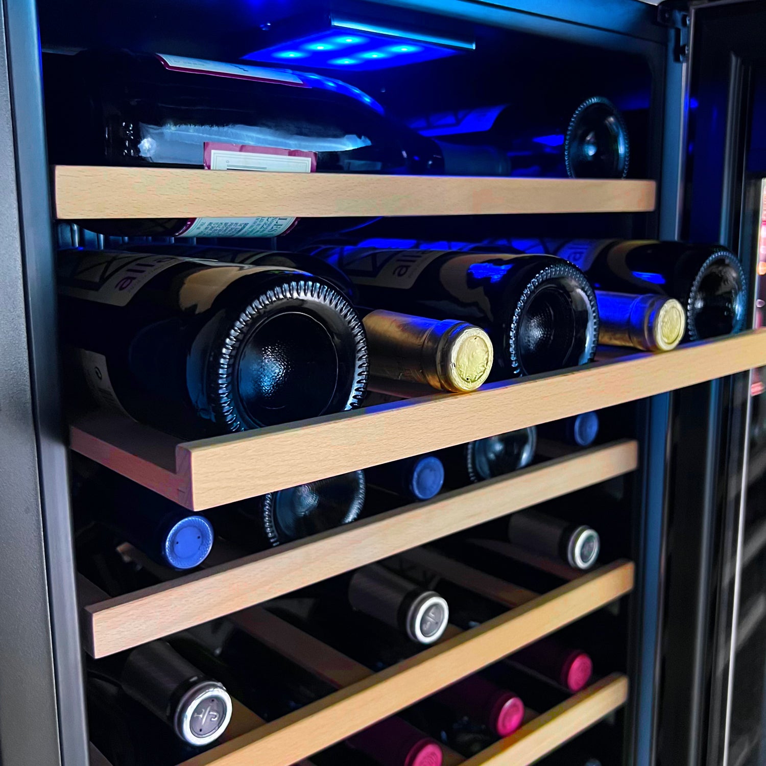 Allavino Cascina Series 33 Bottle Single Zone Freestanding Wine Refrigerator Cooler With Stainless Steel Door - View 6 | Fridge.com