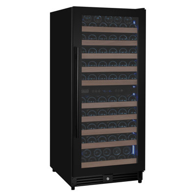 Allavino Reserva Series 119 Bottle 55" Semi Tall Dual Zone Right Hinge Black Metal Wine Refrigerator | Fridge.com