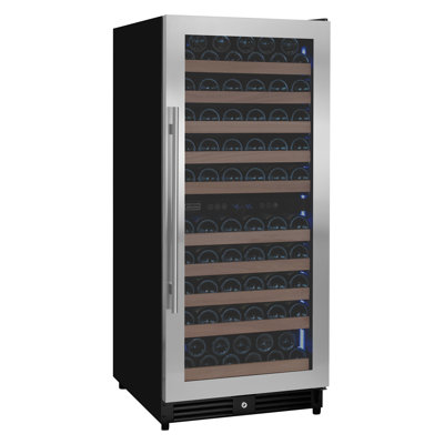 Allavino 119 Bottle 55" Tall Dual Zone Right Hinge Stainless Steel Wine Refrigerator | Fridge.com
