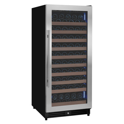 Allavino 119 Bottle 55" Tall Single Zone Right Hinge Stainless Steel Wine Refrigerator | Fridge.com