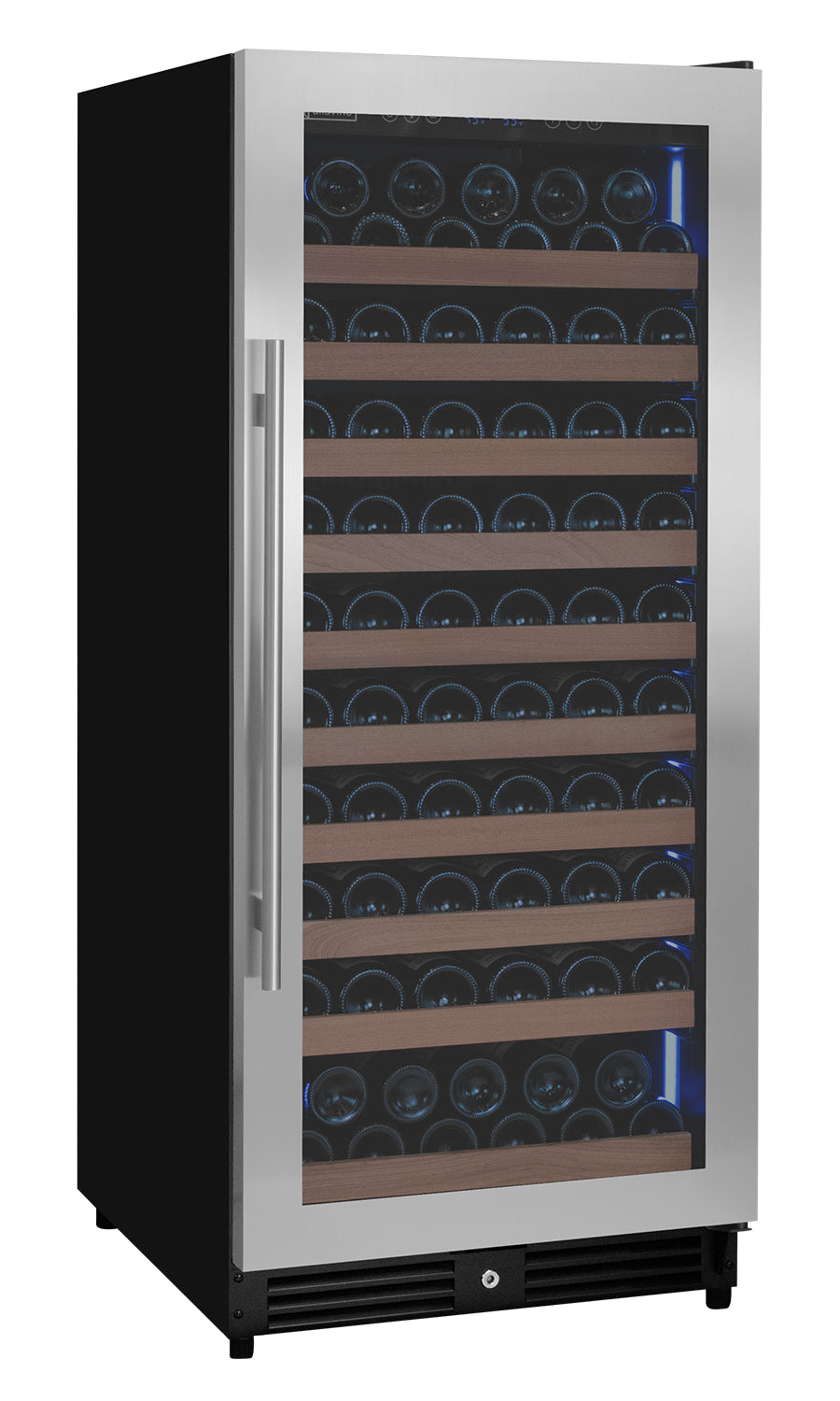 Allavino 119 Bottle 55" Tall Single Zone Right Hinge Stainless Steel Wine Refrigerator - View 2 | Fridge.com