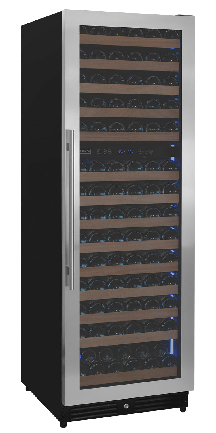 Allavino Reserva Series 154 Bottle Dual Zone Built-in Wine Refrigerator with Stainless Steel Door - Right Hinge | Fridge.com
