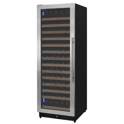 Allavino Reserva Series 163 Bottle 71" Tall Single Zone Left Hinge Stainless Steel Wine Refrigerator | Fridge.com