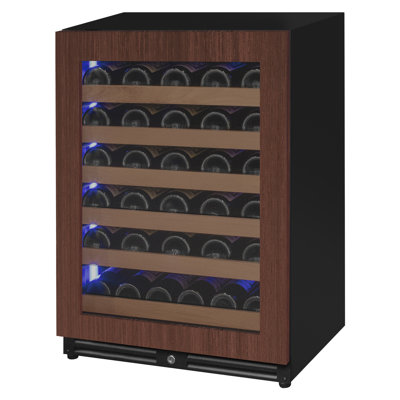 Allavino Reserva Series - 51 Bottle Single Zone Built-in Luxury Wine Refrigerator with Panel Ready Overlay Door | Fridge.com