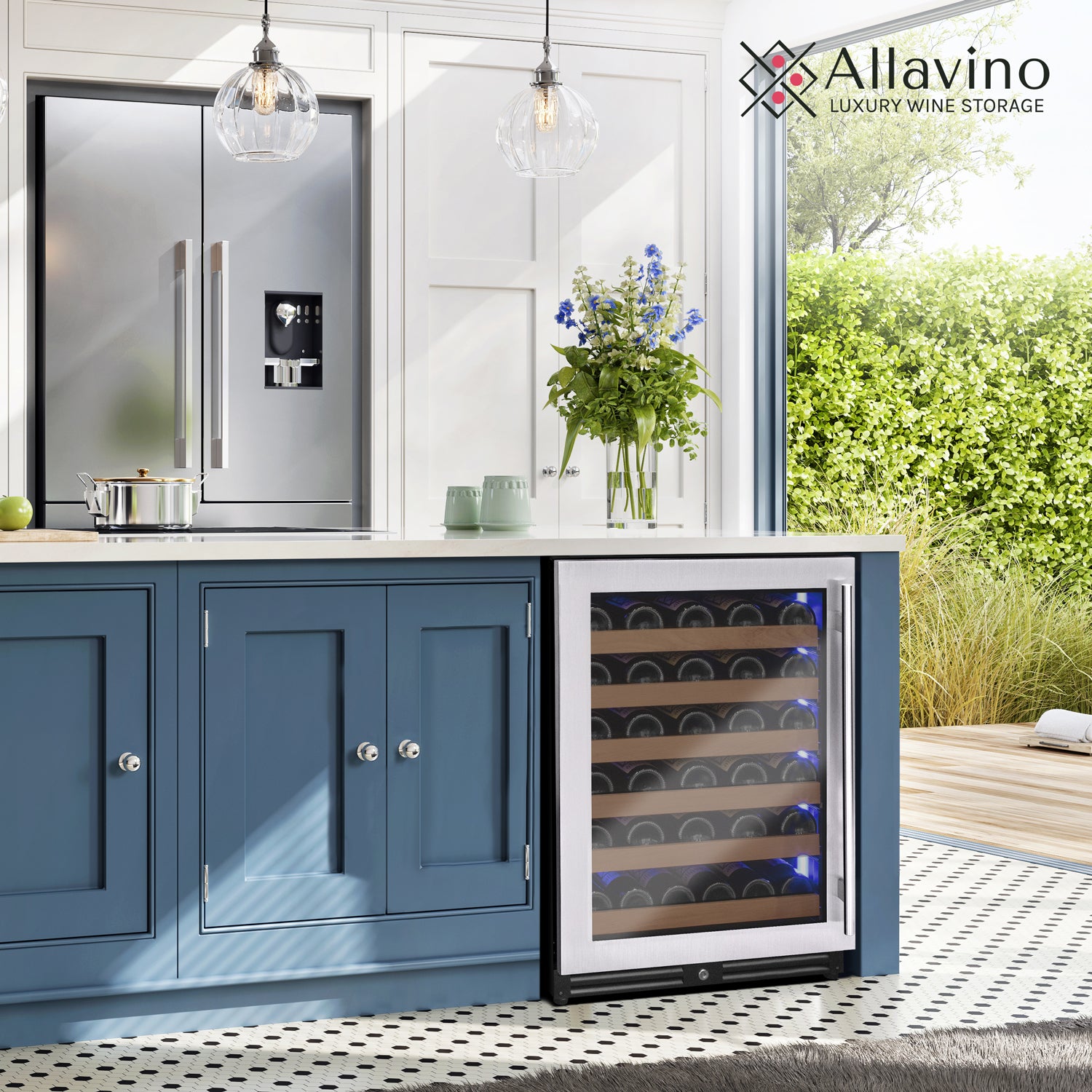 Allavino Reserva Series 51 Bottle Single Zone Built-in Luxury Wine Refrigerator with Stainless Steel Door - Left Hinge | Fridge.com
